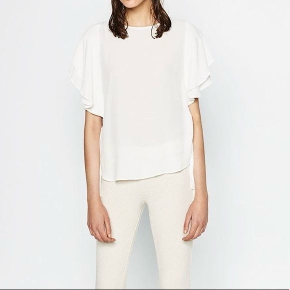 ZARA White Flowing Blouse